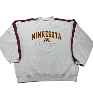 Minnesota Golden Gophers Sweatshirt Mens XL Gray NCAA Classics Crewneck Vintage